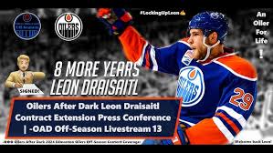 Breaking: Leon Draisaitl Signs 8-Year Contract Extension with Edmonton Oilers worth $112m………
