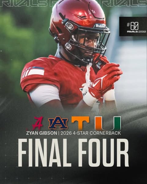 GOOD NEWS: Kalen DeBoer gets an early Christmas present feeling excited Zyan Gibson commits to Alabama over Auburn, Miami, and Tennessee……