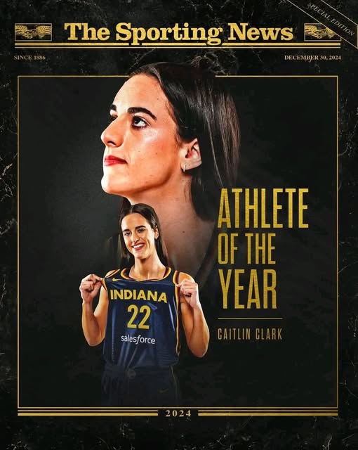 Congratulations:  Another one, Caitlin Clark, has been awarded 2024 Female Athlete of the Year…..