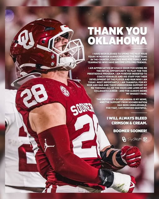 Breaking: “Danny Stutsman Expresses Gratitude to Team Oklahoma Sooners for Shaping His Growth and Acknowledges the Role of Age…