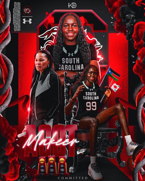 BREAKING: 5 star 2025 CG Agot Makeer out of Toronto, Canada, commits to the Gamecocks! She commits to the Gamecocks over UCONN, Michigan State, and others… Read more
