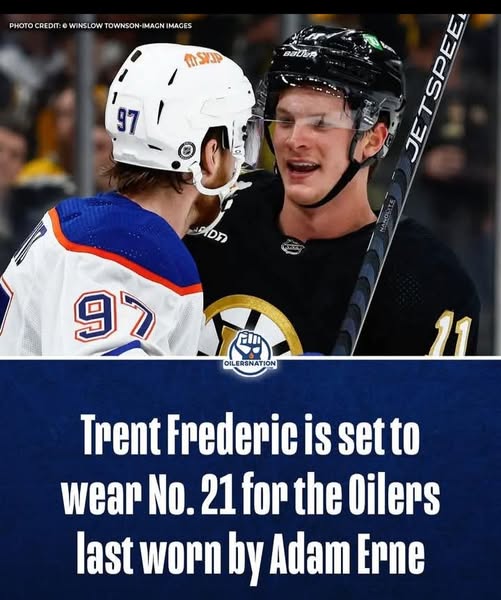 News Update: The Edmonton Oilers have shared newly acquired Trent Frederic will rock #21 when he makes his Oilers debut… read more