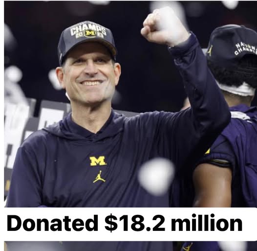 Historical moves as Former football Legend Jim Harbaugh Donates $18.2 Million to Sherrone Moore for New Stadium Project, Says Wolverine Pride Lives Within Him Wherever He Goes, Committed to Supporting the Future of Michigan Wolverines football with Historic Contribution Toward New Arena…. Read more