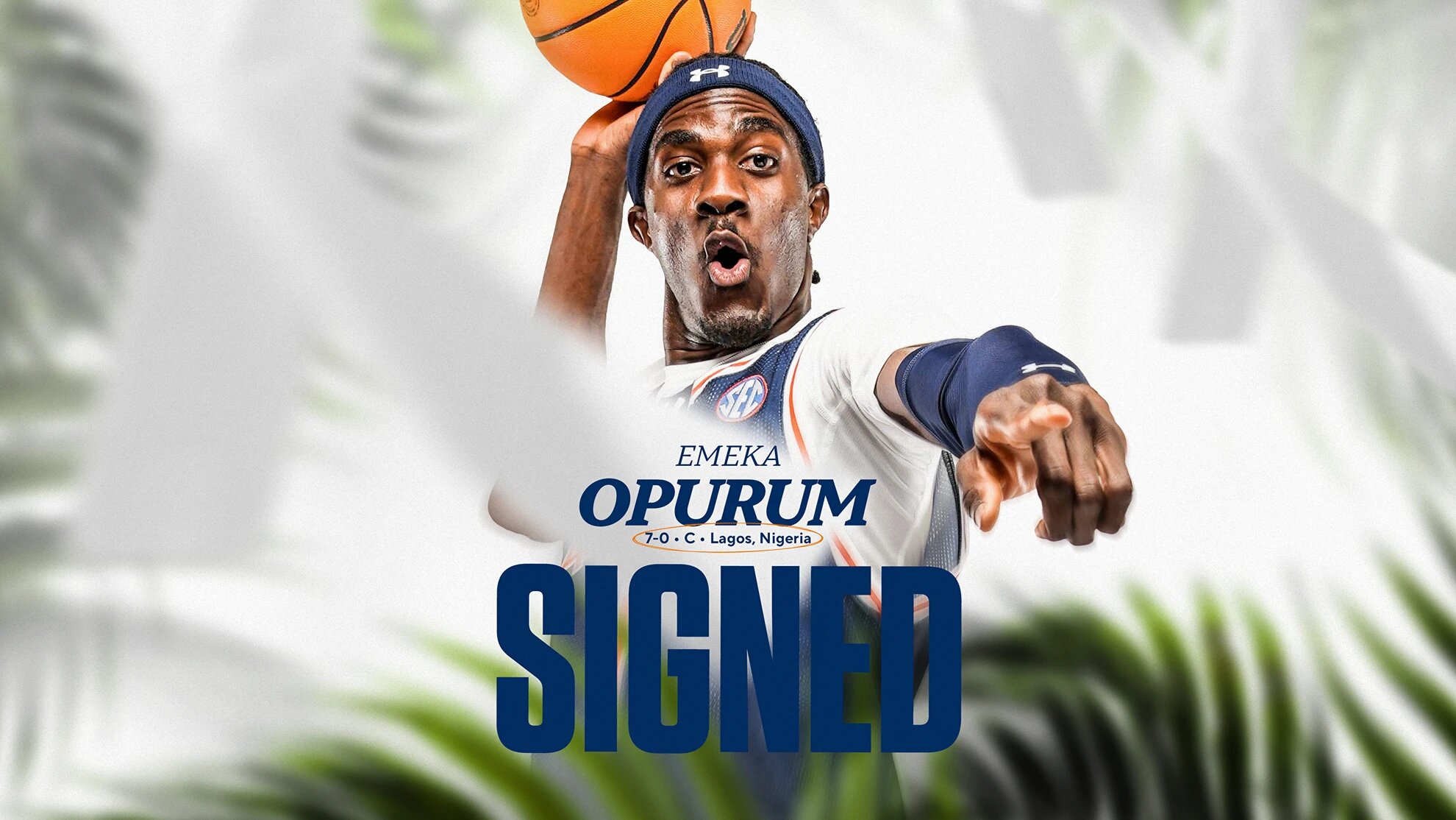 Auburn men’s basketball inked JUCO big man Emeka Opurum