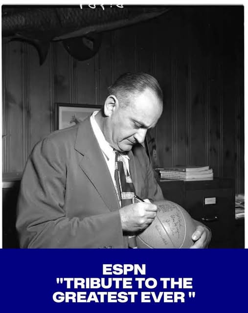 ESPN’s Landmark Report Crowns Adolph Rupp as the Greatest Coach in College Basketball History, Cementing Kentucky’s Legacy and Redefining the Gold Standard for Championship Excellence Across Generations… 