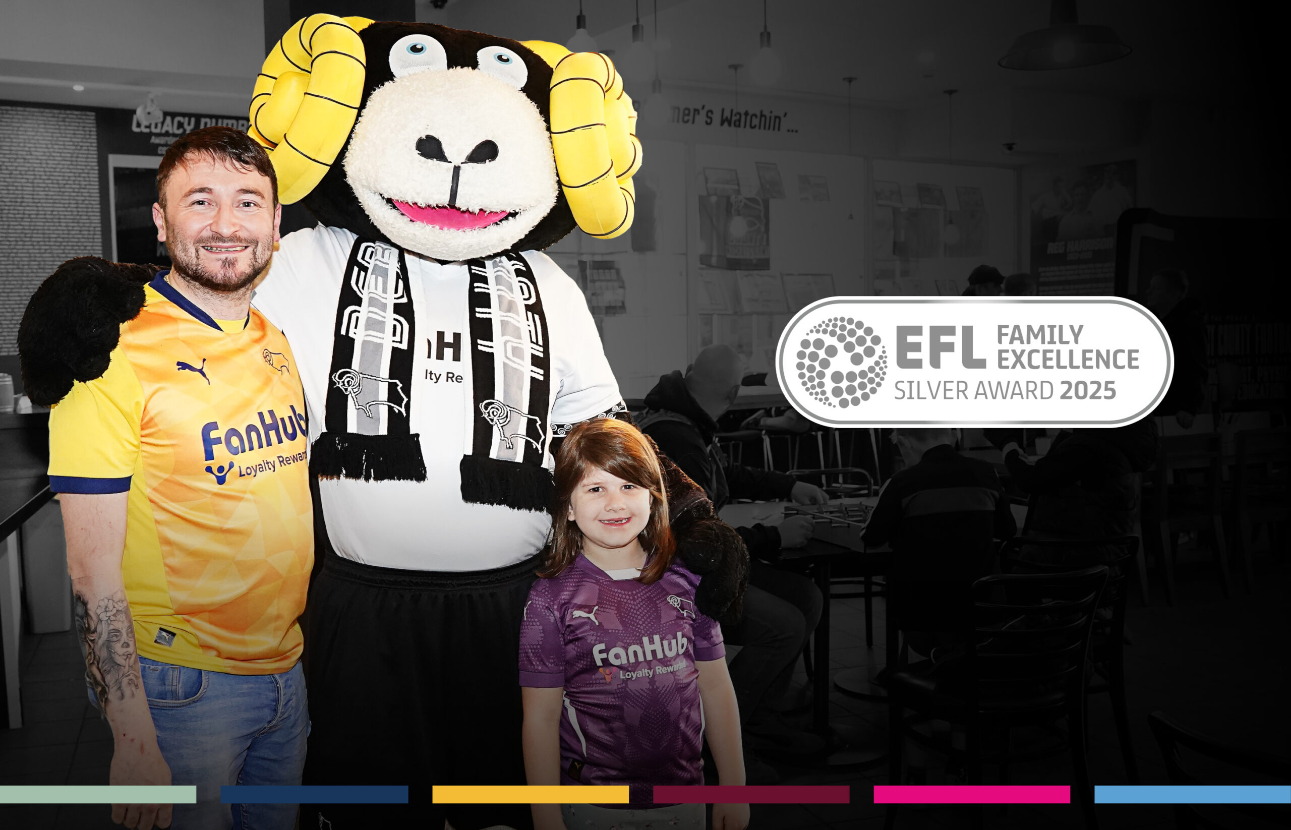 Derby County awarded with Silver EFL Family Excellence status in recognition of the club’s outstanding work