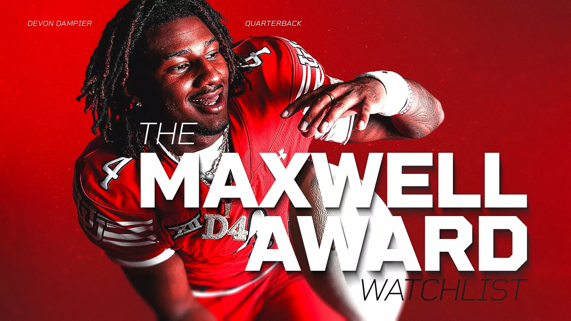 CONGRATULATIONS: Dampier has been given the MAXWELL  preseason major college football award… read more