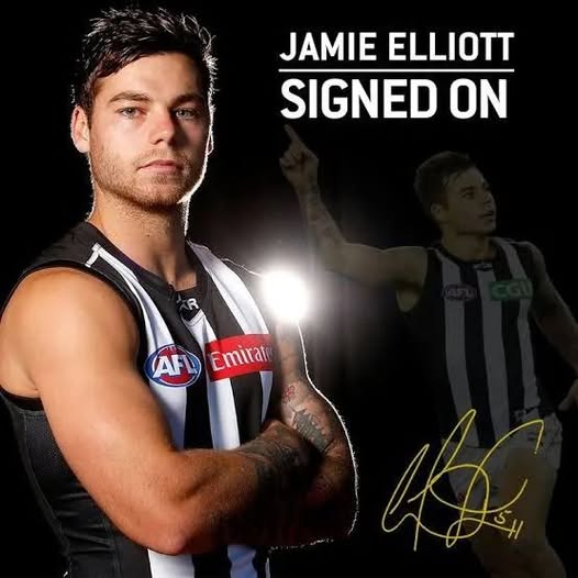 Excellent job: Jamie Elliott signed a two-year contract with Collingwood Football Club with… more details