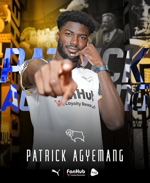 Derby County have completed the signing of Patrick Agyemang! ✅ The USMNT striker has signed a four-year deal at Pride Park Stadium. 🇺🇸