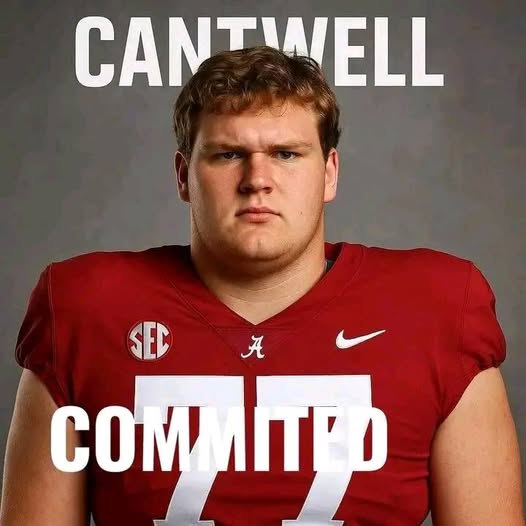 THE PERFECT COMMITMENT: Alabama Lands Commitment From top-ranked player in the 2026 college football recruiting class Jackson Cantwell No. 1 offensive tackle and No. 10 overall prospect…..