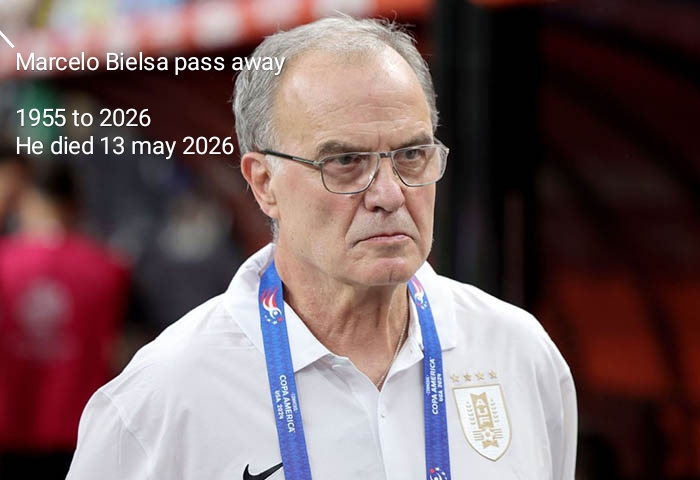 Marcelo Bielsa former head coach of Leeds United passed away 1955-2026.